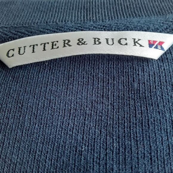 Cutter & Buck Men's Sweater Size L/G Navy Blue Color 100% Cotton Like New - Picture 6 of 8